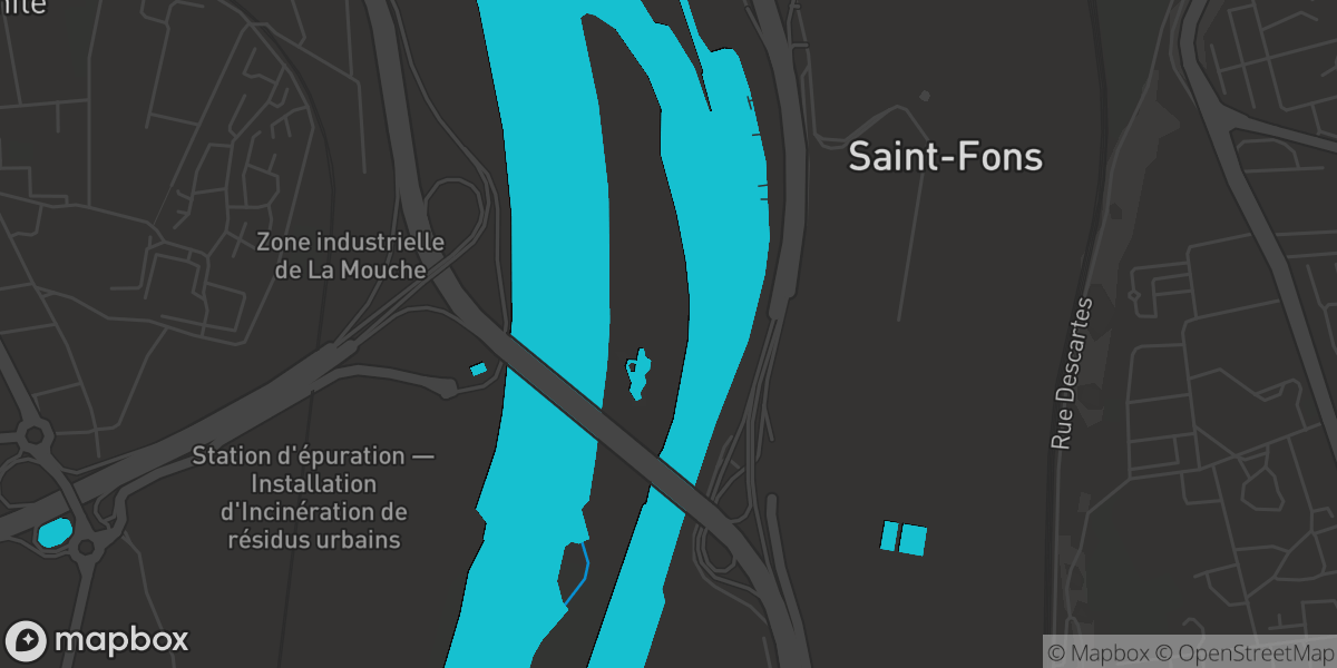 Canal de Dérivation du Rhône (Pierre-Bénite, Métropole de Lyon, France)